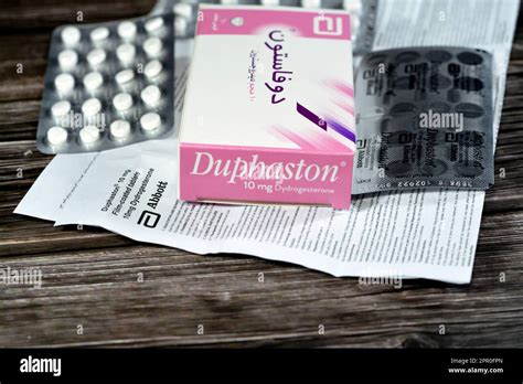 Cairo Egypt April 18 2023 Duphaston 10mg Tablets Dydrogesterone