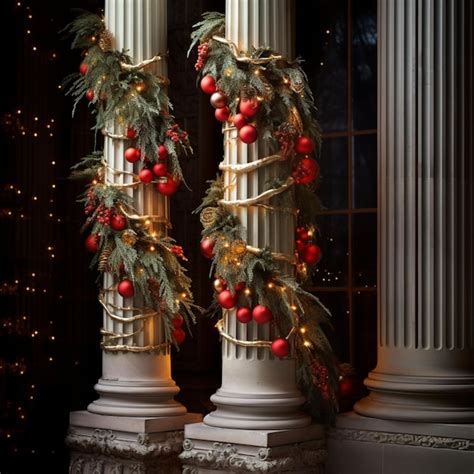 Column Decorations For Christmas Shelly Lighting