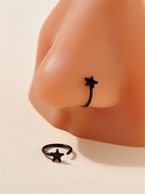 2pcs Punk Star Design Nose Rings For Men For Daily Decoration Goth Punk Jewelry In 2023 Nose