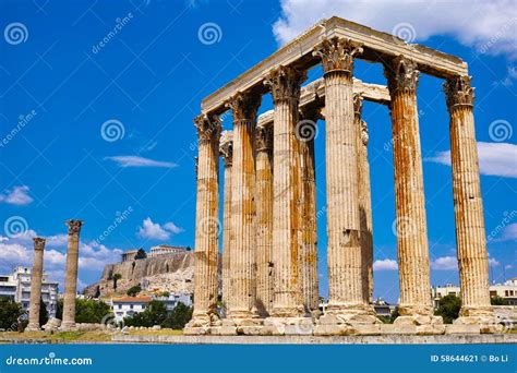 Temple of Zeus, Olympia, Greece Stock Image - Image of archeology ...