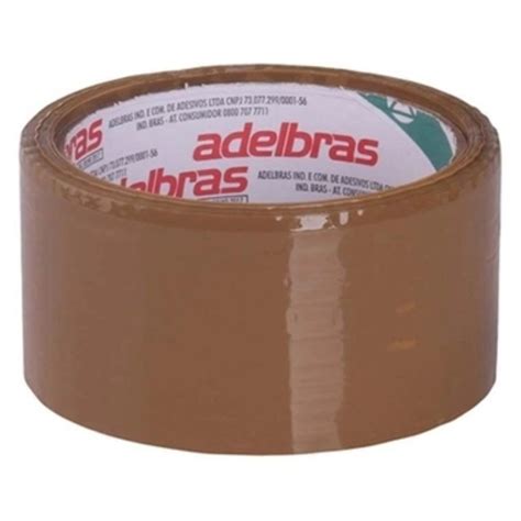 Fita Empacotamento Qualitape Marrom Mm X M Adelbras Veneza