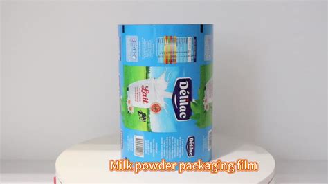 Custom Printed Milk Powder Packaging Bag Roll Flexible Film Laminated