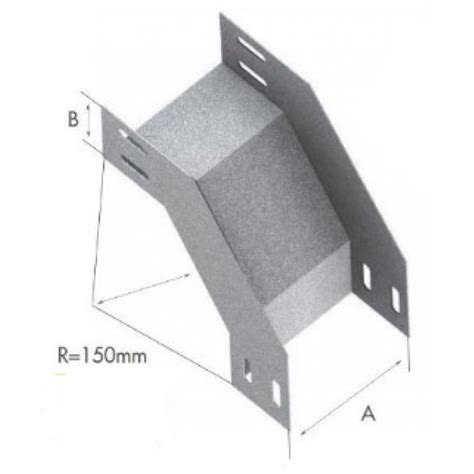 CURVA VERTICAL EXT 90G P ELETROCALHA 100X50MM Elétrica Bichuette