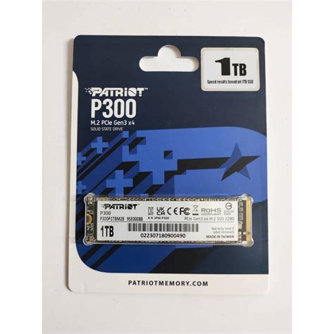 Patriot 美商博帝 P300 1TB 固態硬碟 全新品 未拆封 蝦皮購物