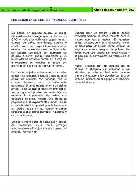 32130874 Charlas De Seguridad Codelco 1 25 Charla Seguridad Charla