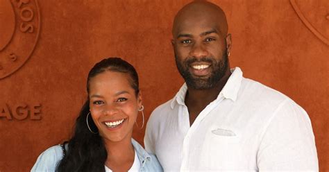 Teddy Riner Et Sa Femme Luthna Plocus Au Village Lors Des