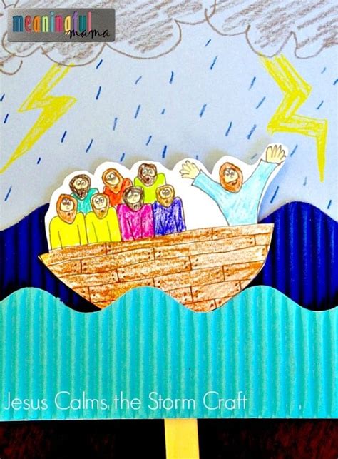 Jesus Calms The Storm Craft Sundayschoolist – NBKomputer