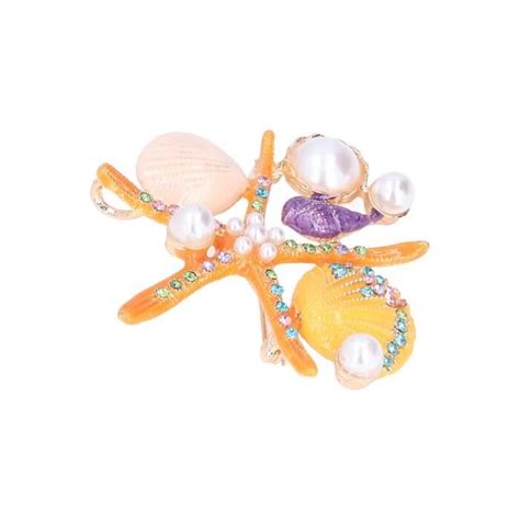 Fdit Broche Coquillage Toile De Mer Broche Couleurs Diff Rentes