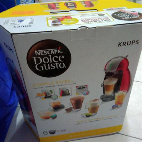 Krups Nescafe Dolce Gusto Genio Coffee Maker Red Tv Home Appliances