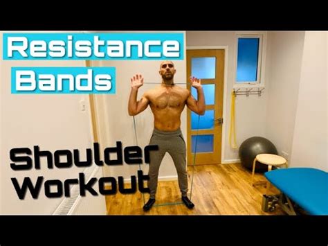 RESISTANCE BANDS, Shoulder WORKOUT. ROTATOR CUFF and DELTOID exercises ...