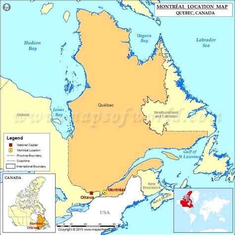 Montreal Canada Mapa | Mapa Europa