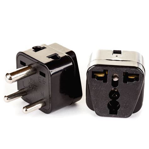 Type D Plug Adapter 4 Pack Orei 2 In 1 Universal Plug India Nepal