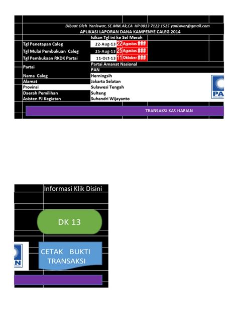 Contoh Laporan Dana Kampanye Pdf