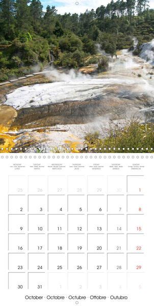 Volcans Et Geysers Le Souffle Chaud Des Bimes Calendrier Mural