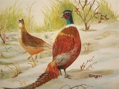 Pheasant Oil Painting By Virginia Integrity Auctioneers