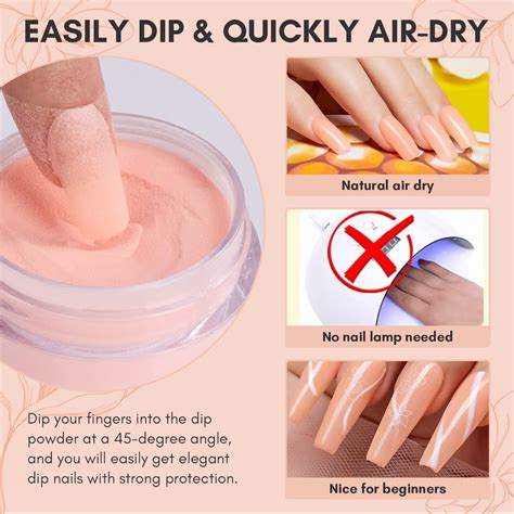 Makartt Dj Vu Nude Dip Powder Oz For Odor Free French Manicure Long Lasting No Lamp Needed