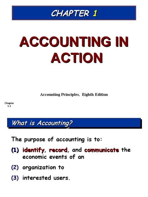 Chapter 1 Accounting In Action Pdf Expense Equity Finance