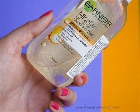 Garnier Micellar Water Oil Infused Review The Pink Velvet Blog