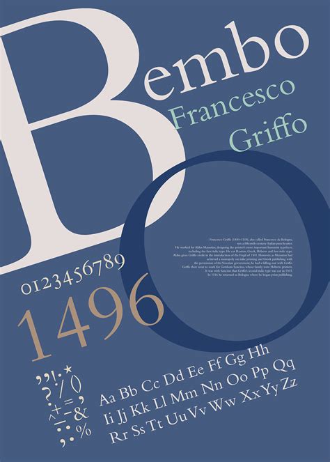 Bembo Font on Behance