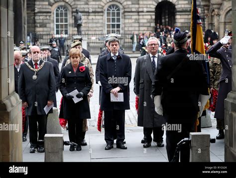 Left To Right Edinburgh Lord Provost Frank Ross First Minister