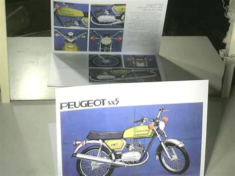 FAC SIMILE 1994 Depliant Cyclomoteurs Peugeot Cyclo Sport Sx 5 1975