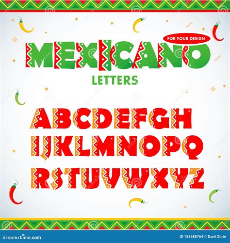 Mexican Letters Old English Font Illustrator Blocksjhg