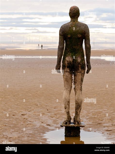 Another Place Sculptures By Antony Gormley On Crosby Beach