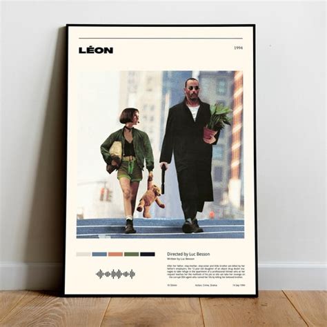 Leon Luc Besson Digital Download Minimalist Movie Poster Etsy