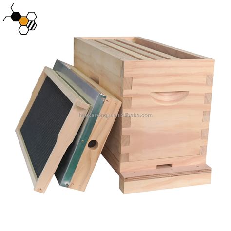 5 Frame Timber Nuc Beehive Ventilated Wooden Bee Hive Boxes Starter Kit