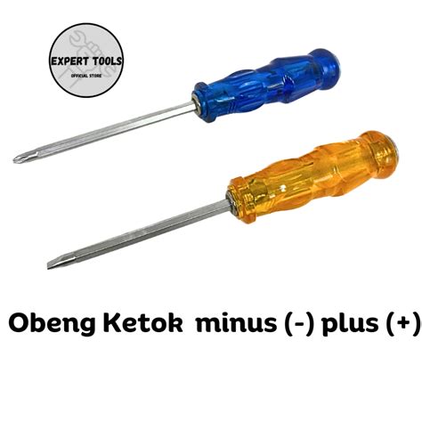 Jual Obeng Tembus Transparan Bolak Balik 4 Inch Obeng Ketok 4 Inch