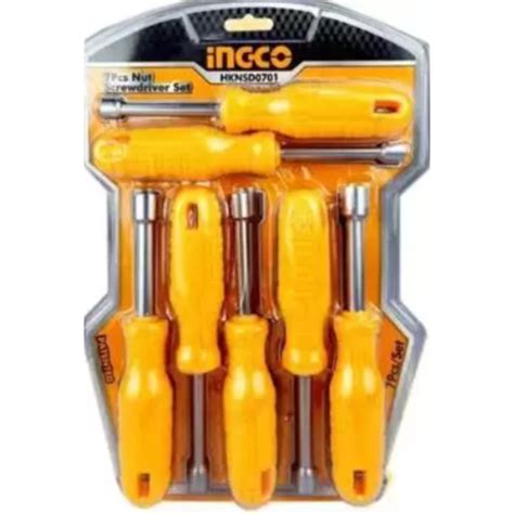 Buy Ingco HKNSD0701 185 Mm Nut Screwdriver Set Set Of 7 Online At