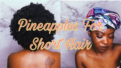 How To Pineapple Short 4c Natural Hair Night Routine Youtube