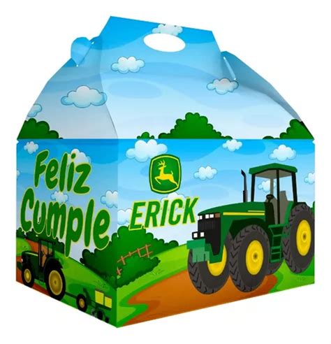 50 Caja Dulcera Bolo Fiesta Infantil Tractor Envío gratis