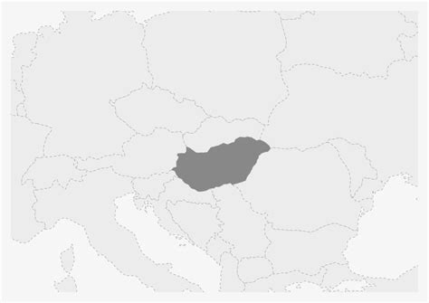 Map of Europe with highlighted Hungary map 41061158 Vector Art at Vecteezy