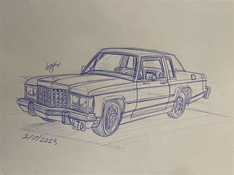 I’ve been practicing my perspective car sketching. It’s really hard but these are the most ...