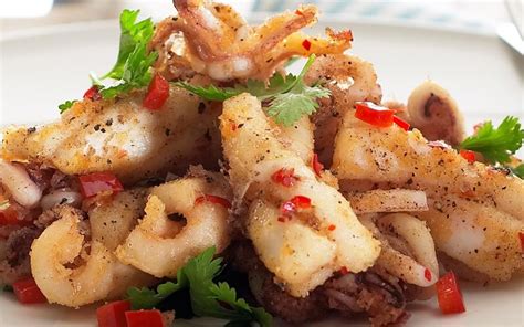 Salt And Pepper Squid Recipe 3290 Salt And Pepper Squid Stuffed Peppers Squid Recipes