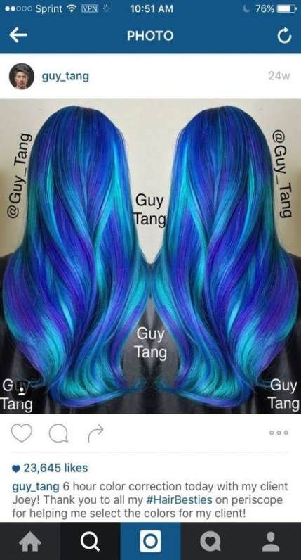 Hair Color Balayage Blue Guy Tang 23 Ideas Hair Hair Color Balayage