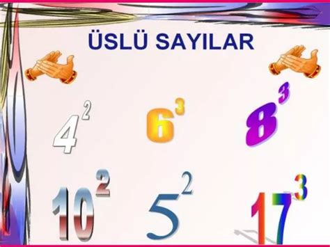 PPT ÜSLÜ SAYILAR PowerPoint Presentation free download ID 6278300