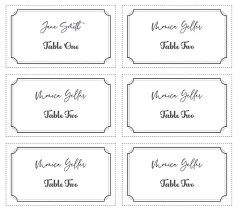 Top 10 Blank Word Place Card Templates For Free 3x2 Word Pdf