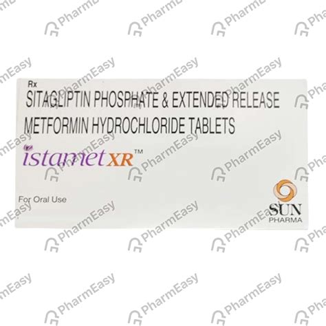 Istamet Xr 100 1000mg Strip Of 10 Tablets Uses Side Effects Price