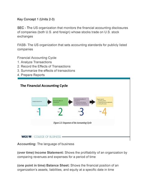 Principles Of Financial And Managerial Accounting D Key Concept