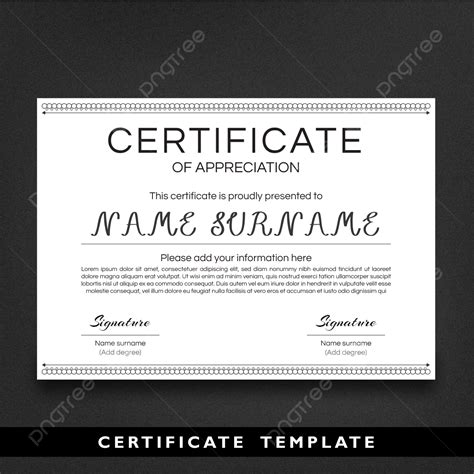 Simple Certificate Template Design Vol 67 Vector Template Download On