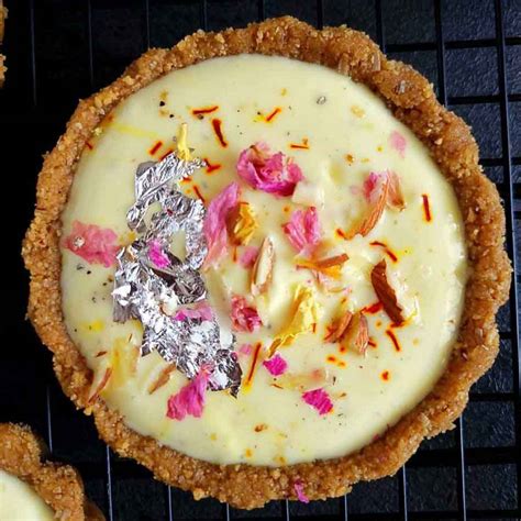 No-Bake Shrikhand Tart (Easy Fusion Dessert) - Cooking Carnival