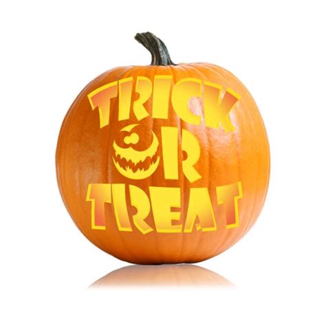 Trick or Treat (Easy Version) Pumpkin Carving Designs