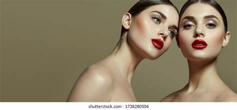 White Skin Two Face Models Nude Images Stock Photos D Objects Vectors Shutterstock
