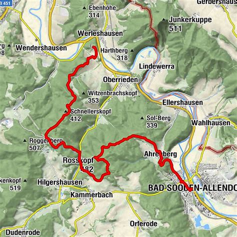 Abschnitt Werra Burgen Steig Hessen Bergfex Wanderung Tour Hessen