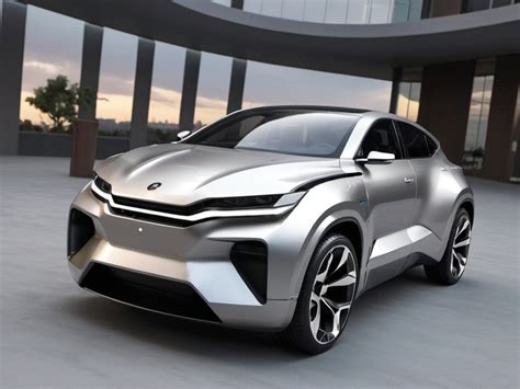 car, glossy metallic finish, lights reflecting on th...