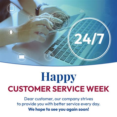 Copy Of Happy Customer Service Week To Customers Postermywall