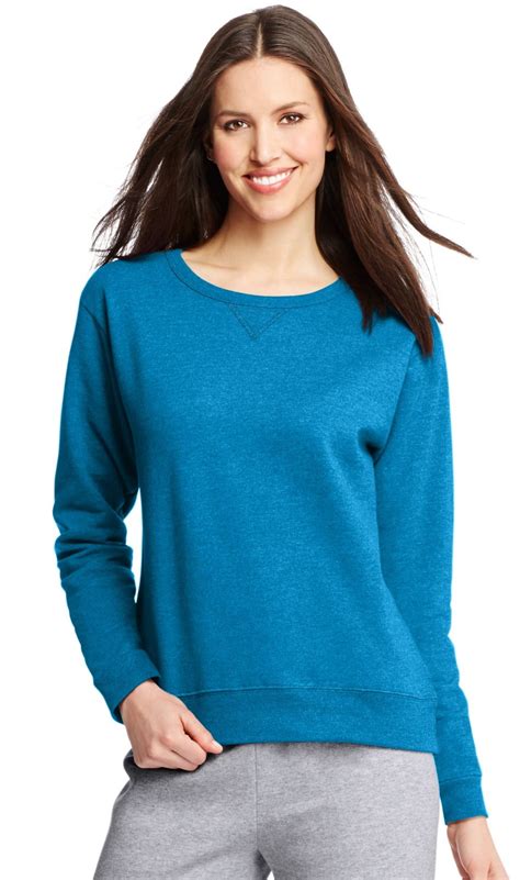 Hanes ComfortSoft EcoSmart Women S Crewneck Sweatshirt Deep Dive