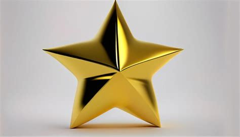 Premium Photo Gold Star Isolated On White Background